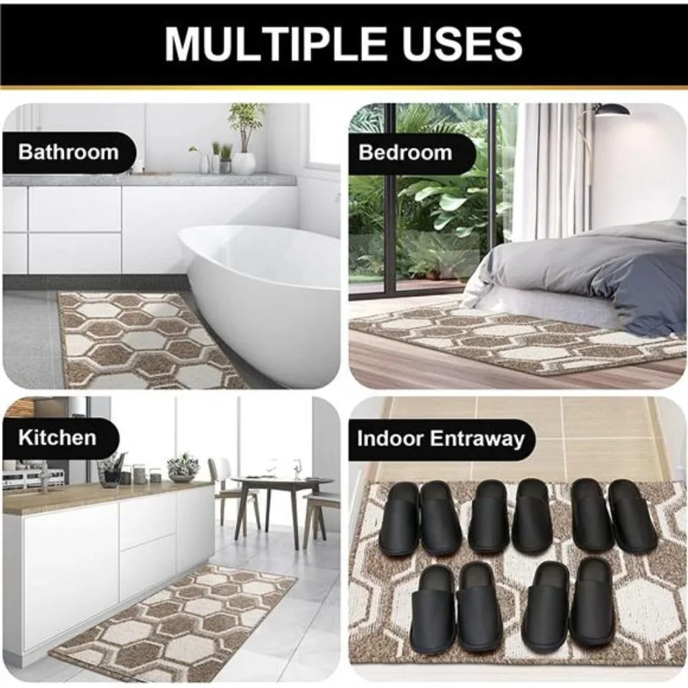 Indoor Door Mat, Front Back Door Mats Non-Slip Entryway Rug, 20X32 